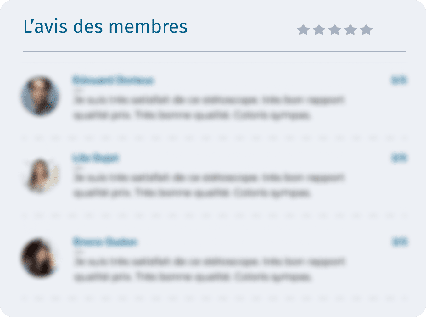 Avis des membres en transparence